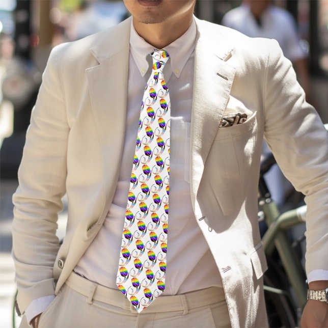 LGBTQ und Tulips-Blume Krawatte (Von Creator hochgeladen)