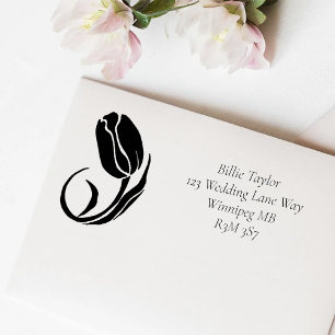 LGBTQ und Tulips-Blume Permastempel