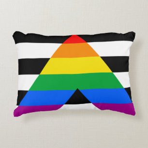 LGBTQ+ Unterstützerflagge Dekokissen