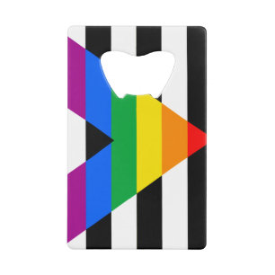 LGBTQ+ Unterstützerflagge Geldbeutel Flaschenöffner