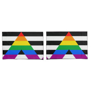 LGBTQ+ Unterstützerflagge Kissenbezug