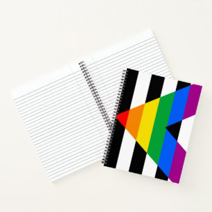 LGBTQ+ Unterstützerflagge Notizbuch