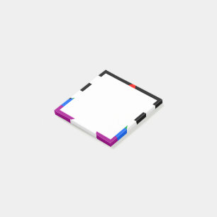 LGBTQ+ Unterstützerflagge Post-it Klebezettel