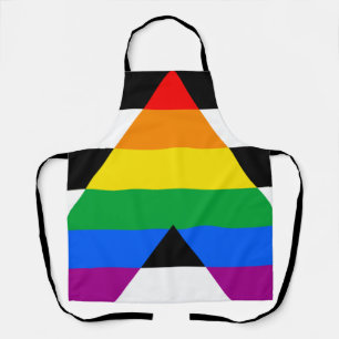 LGBTQ+ Unterstützerflagge Schürze