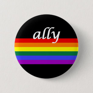 LGBTQ Verbündet-Knopf Button
