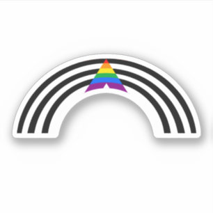 LGBTQ VERBÜNDETER REGENBOGEN-AUFKLEBER AUFKLEBER