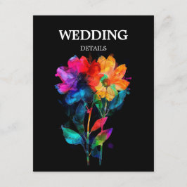 🌈 LGBTQ Wedding DETAILS Petals & Pride Begleitkarte