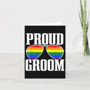 Lgbtq Wedding - Gay Pride Flag - Groom Squad - Pro Karte