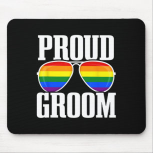 Lgbtq Wedding - Gay Pride Flag - Groom Squad - Pro Mousepad