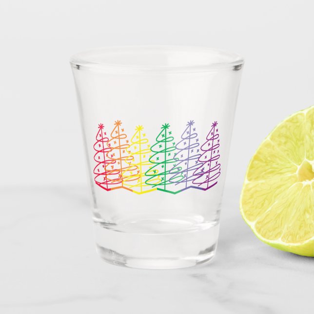 LGBTQ Weihnachten Schnapsglas (Vorderseite)