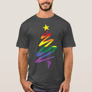 LGBTQ Weihnachtsbaumflagge T-Shirt