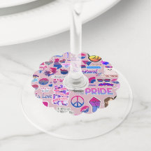 LGBTQ+ Wine Glass Tags