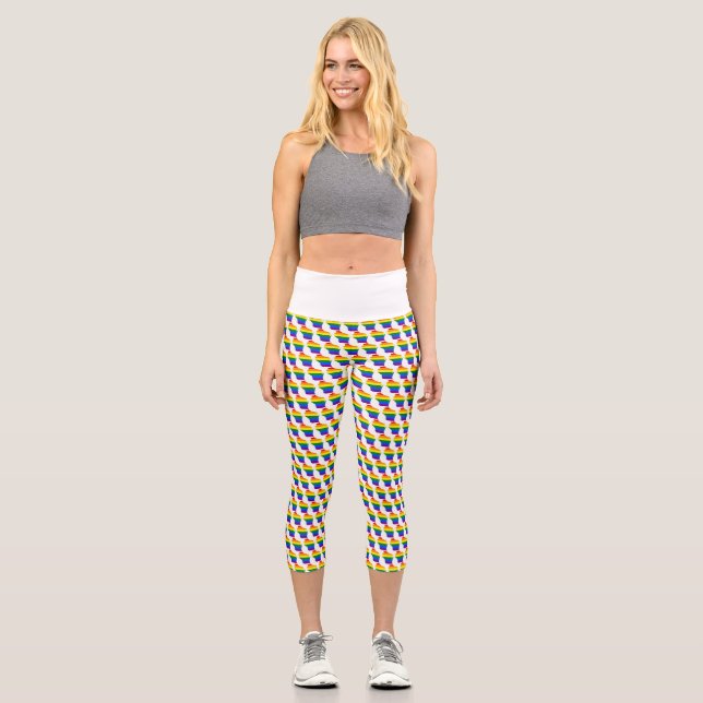 LGBTQ WISCONSIN PRIDE CAPRI LEGGINGS YOGA (Vorderseite)