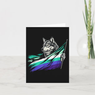 LGBTQ-Wolf-Schwulen-Männer-Flagge MLM-Stolz-LGBT-M Karte