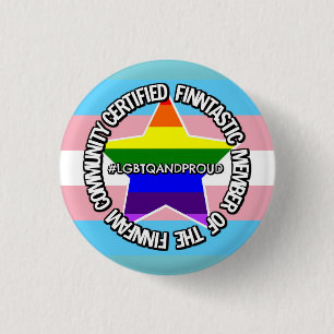 (LGBTQ) Zugelassenes FinnFam MitgliedsAbzeichen Button