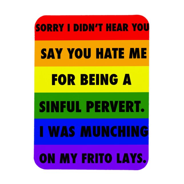 LGBTQA+ ignoriert die Hasser Magnet (Vertikal)