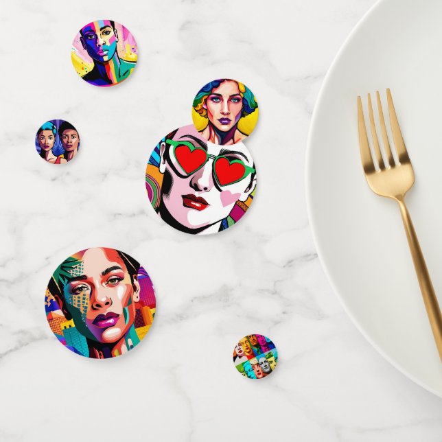 LGBTQI-Gesichter Konfetti (Gruppe)