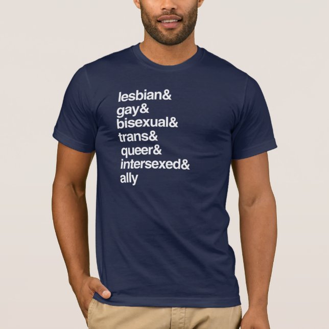 LGBTQI-LISTE T-Shirt (Vorderseite)