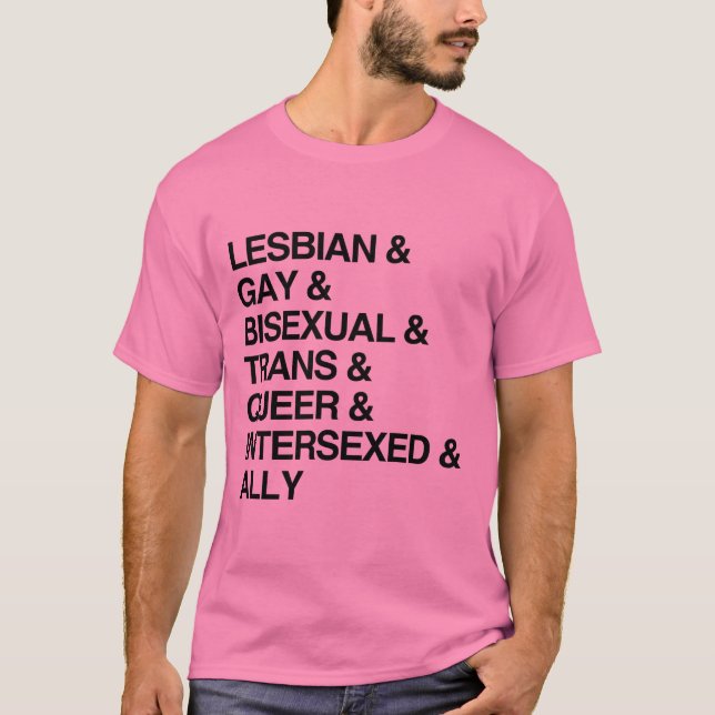 LGBTQI-LISTE T-Shirt (Vorderseite)