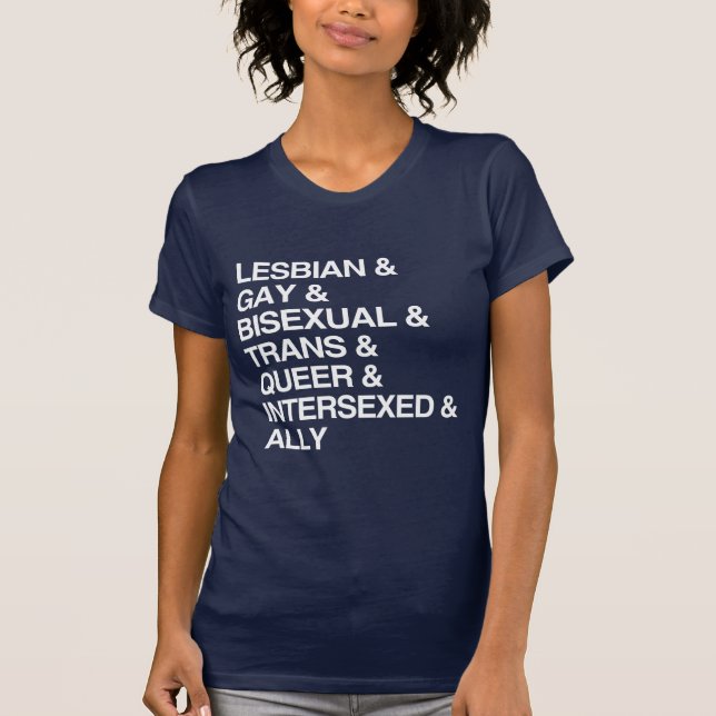 LGBTQI-LISTE T-Shirt (Vorderseite)