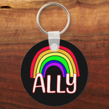LGBTQIA+ Allegie | Niedlicher Regenbogen und Herzs