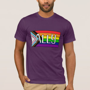 LGBTQIA+ Allegie   Regenbogenflagge T-Shirt