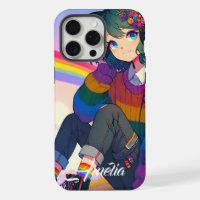 LGBTQIA+ Anime-Girl Lesbischer Prix Personalisiert