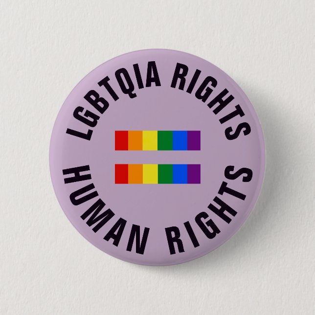 LGBTQIA berichtigt gleiche Menschenrechte Button (Vorderseite)