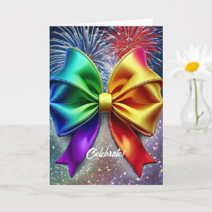 LGBTQIA Celebration Rainbow Card Karte