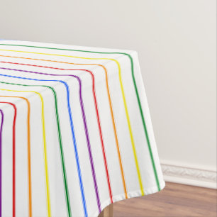 LGBTQIA-Gay Pride 6 Regenbogen-Knickband Tischdecke
