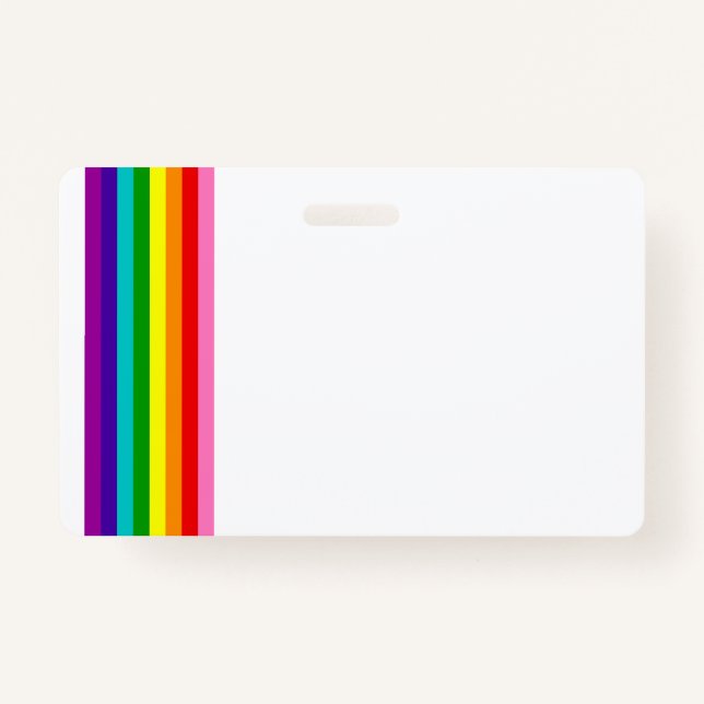 LGBTQIA-Gay Pride mit Regenbogenflagge Horizontale Ausweis (Vorderseite)