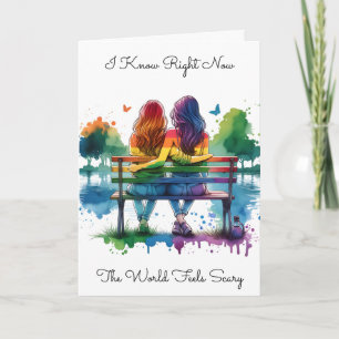 LGBTQIA+   Ich kenne die Welt Beängstigend Karte