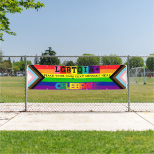 LGBTQIA+ INDIVIDUELL GESTALTETE GAY PRIDE Wand und Banner