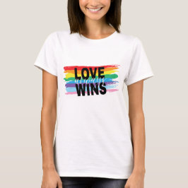 LGBTQIA-Liebe gewinnt immer Rainbow Pride T - Shir T-Shirt