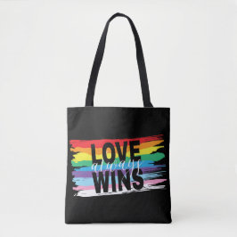 LGBTQIA-Liebe gewinnt immer, Rainbow Pride Tote Ba