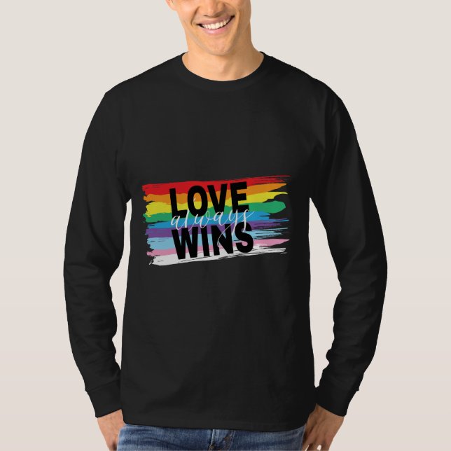LGBTQIA-Liebe gewinnt immer Rainbow Prix Cool T-Shirt (Vorderseite)
