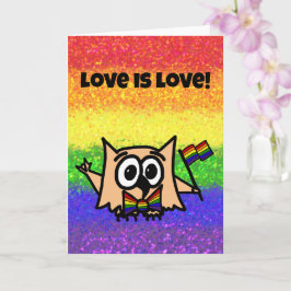 LGBTQIA+ Liebe ist Liebe Pride (Rainbow) mit Ollie Karte