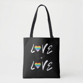 LGBTQIA Liebe ist LIEBE, Rainbow Pride Tote Bag