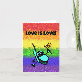 LGBTQIA-Liebe: Liebe Intersex Flag mit Gator Karte