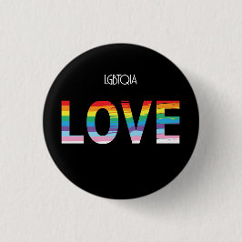 LGBTQIA-LIEBE, Regenbogenflagge Cool Button