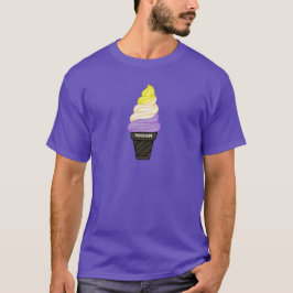 LGBTQIA+ Nicht binäre Eiscreme Pronouns Con T-Shirt