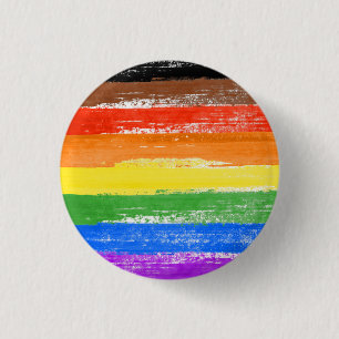 LGBTQIA+ Pride-Farbe Button