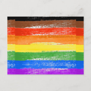 LGBTQIA+ Pride-Farbe Postkarte