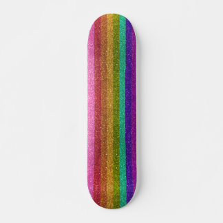 LGBTQIA Pride Flag Glitzer Regenbogen Glitzer Stre Skateboard
