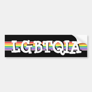 LGBTQIA Pride Rainbow Autoaufkleber