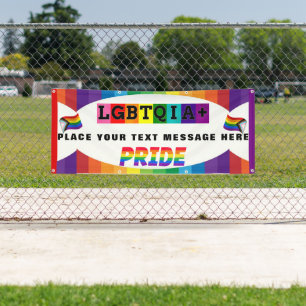 LGBTQIA+ PRIDE Umzug und Wandpersonalisation Banner