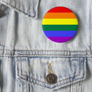 LGBTQIA+-Regenbogenfarbenflagge Button