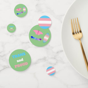 LGBTQIA Transgender Pride Raupe zum Schmettern Konfetti