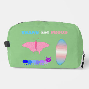 LGBTQIA Transgender Pride Raupe zum Schmettern Waschbeutel