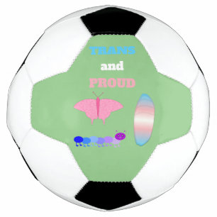 LGBTQIA Transgender Stolz Raupe zu Schmetterling Fußball